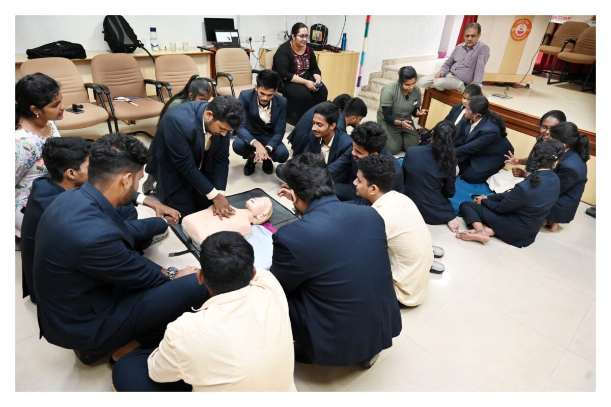 Extension Programme by Research Cell of PIM “Hands only CPR Training”
