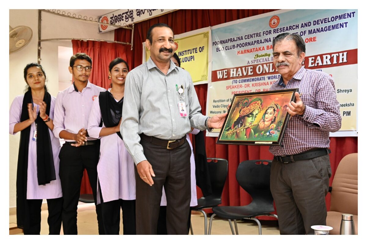 PIM organises special lecture on “We have only one Earth” to commemorate ‘World Environment Day”