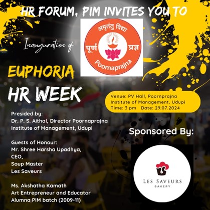 Inauguration of Euphoria- 2024 HR Week- Euphoria 2024 – HR Week Report – Valedictory Ceremony Report of Euphoria 2024 – HR Week