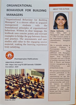 Report on the Book Release of “Organizational Behaviour for Building Managers”