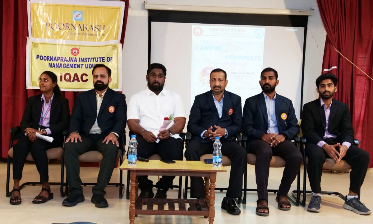 Guest Session on ‘Campus to Corporate’ Organized by POORNAKASH – The Training and Placement Cell