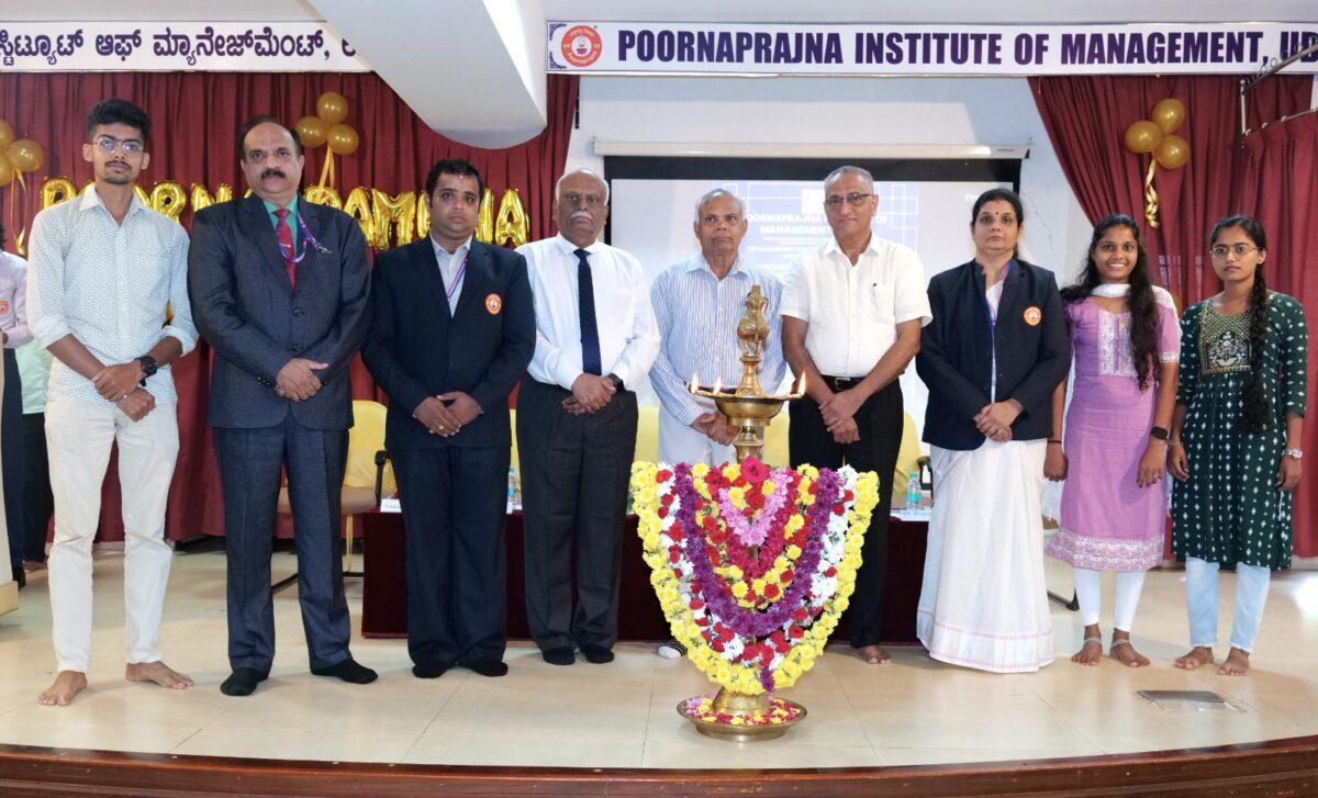 Inauguration of MBA and MCA Classes and Orientation program at Poornaprajna Institute of Management